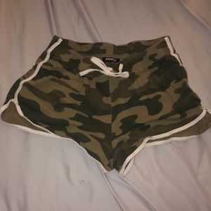 camo comfy shorts
